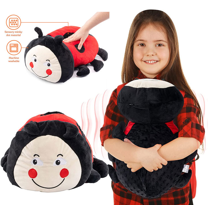 Vibrating Ladybug Pillow