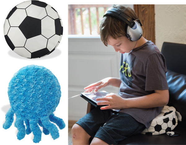 Vibrating Seat Cushions - Soccer Ball & Plush Jelly