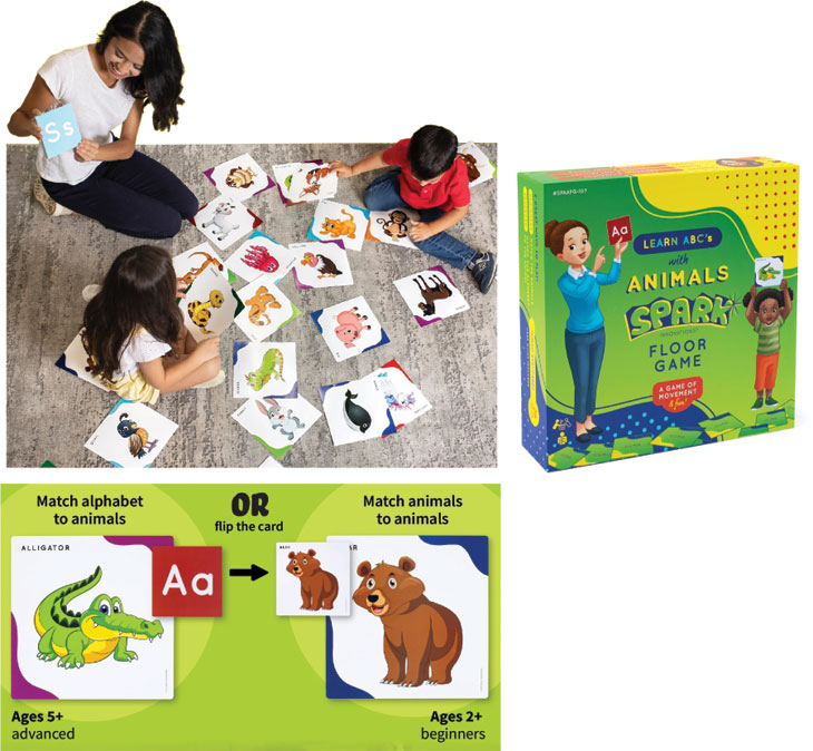 <font color=red>NEW!  </font> Animal ABC Floor Game