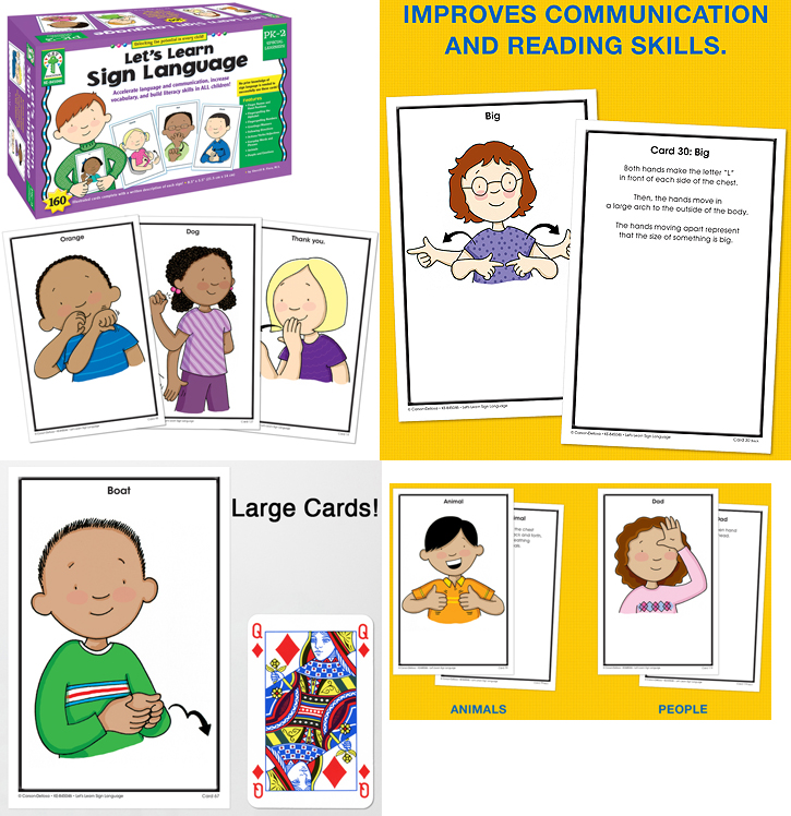 Let's Learn Sign Language Cards