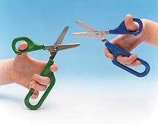 Self-Opening Long-Loop Scissors