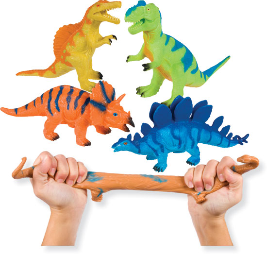 squishy rubber dinosaurs