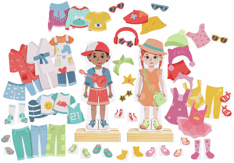 <font color=red>NEW!  </font> Dress-Up Magnetic Puzzle