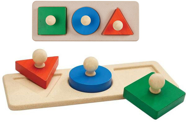 Basic Shapes Knob Puzzle