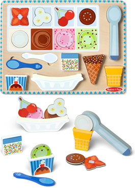 <font color=red>NEW!  </font> Magnetic Ice Cream Puzzle Set